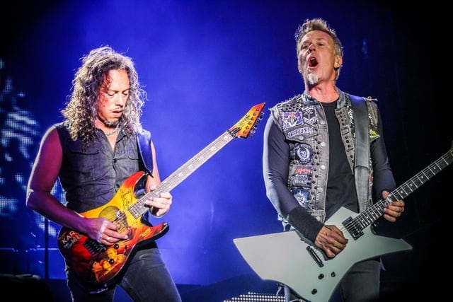 James Hetfield y Kirk Hammett tocaron el himno nacional en la final de la NBA