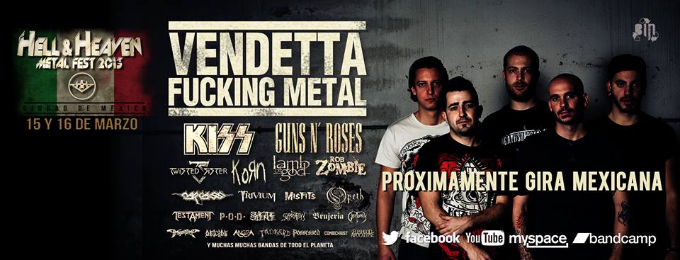 Vendetta Fucking Metal: Estreno de video clip e importantes fechas de conciertos