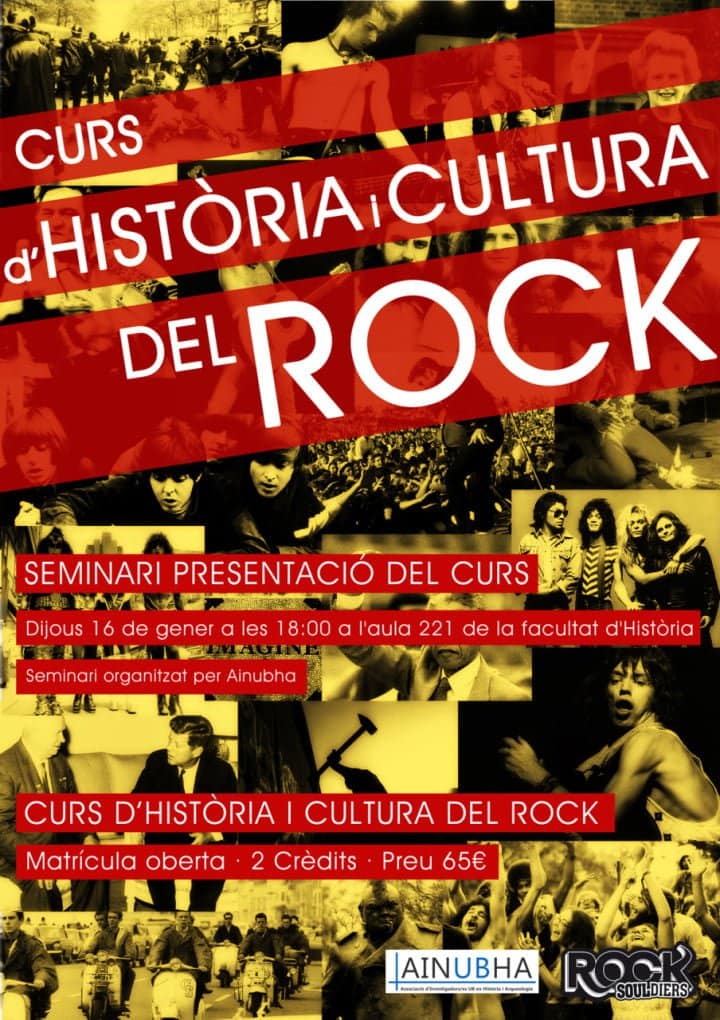 Curiosidad del día: Curso de Historia del Rock en la Universitat de Barcelona