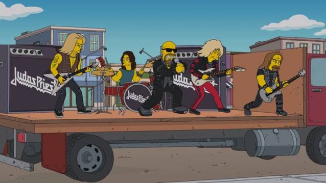 Vídeo de la aparición de Judas Priest en Los Simpsons