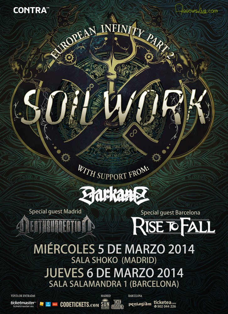 Cambios en el cartel de la gira de Soilwork