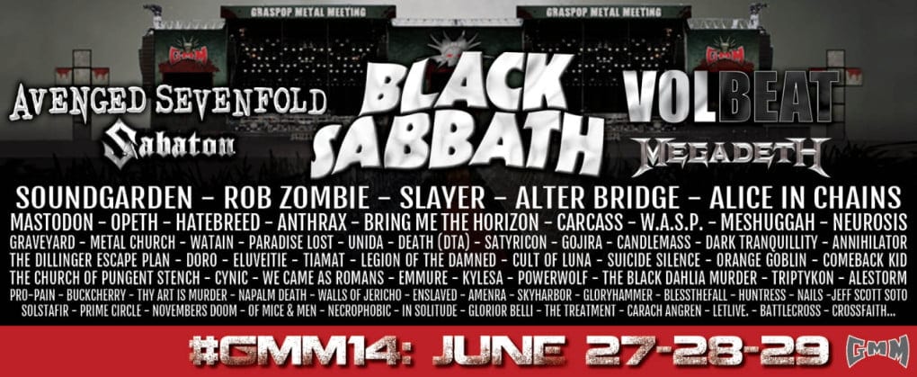 El Graspop Metal Meeting 2014 confirma 22 nuevas bandas