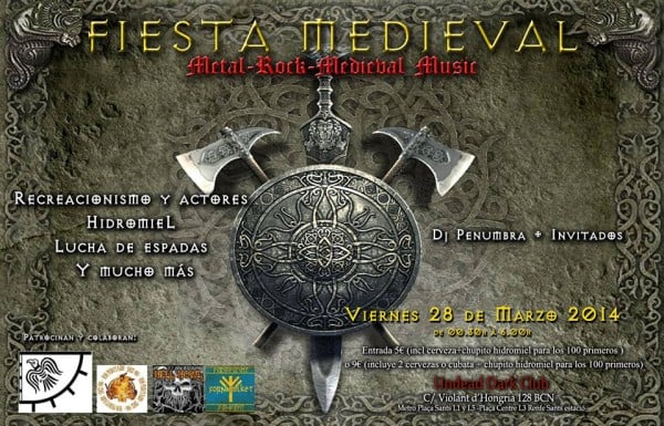 Fiesta Medieval hoy viernes en Barcelona