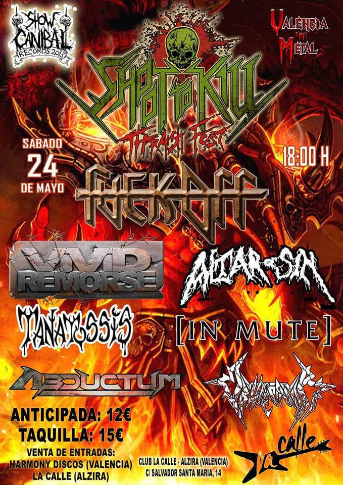 Shoot to kill thrash fest en Valencia