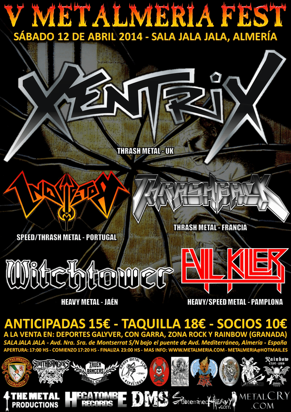 Los míticos Xentrix encabezan el V Metalmeria Fest