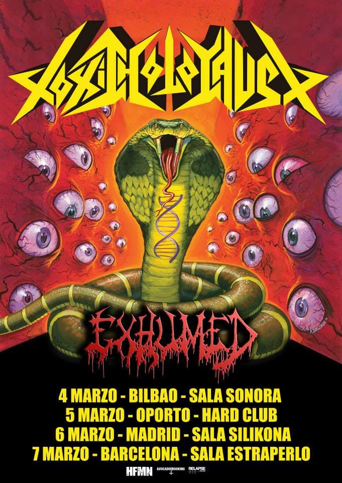 Esta semana, Toxic Holocaust y Exhumed en nuestros escenarios