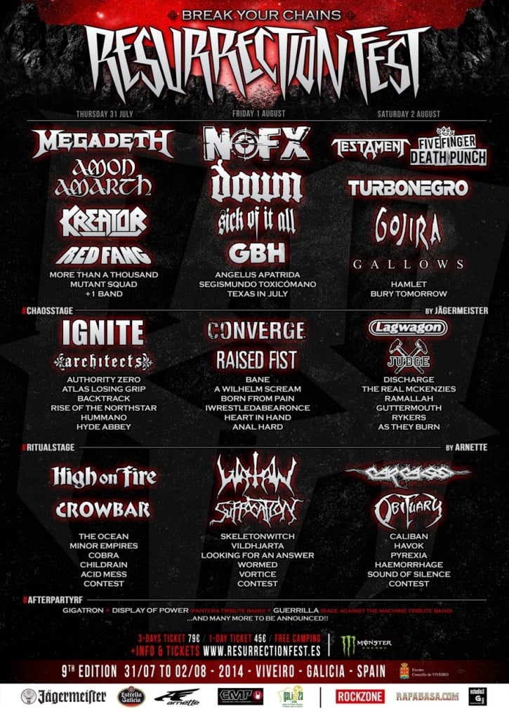 Se completa el cartel del Resurrection Fest con más bandas