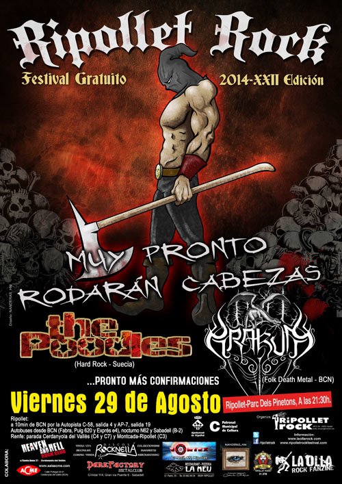 Ripollet Rock Festival 2104: The Poodles y Drakum confirmados