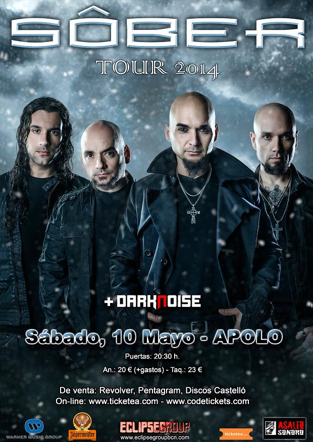 The Metal Circus te invita al concierto de Sôber de Barcelona