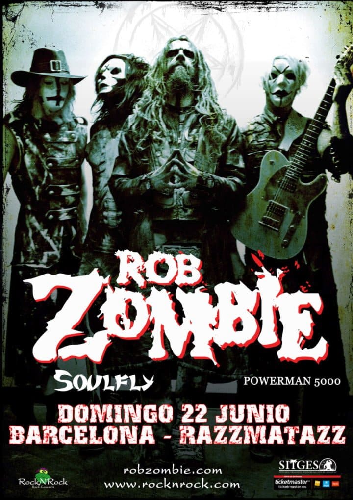 Cambio de sala en el concierto de Barcelona de Rob Zombie