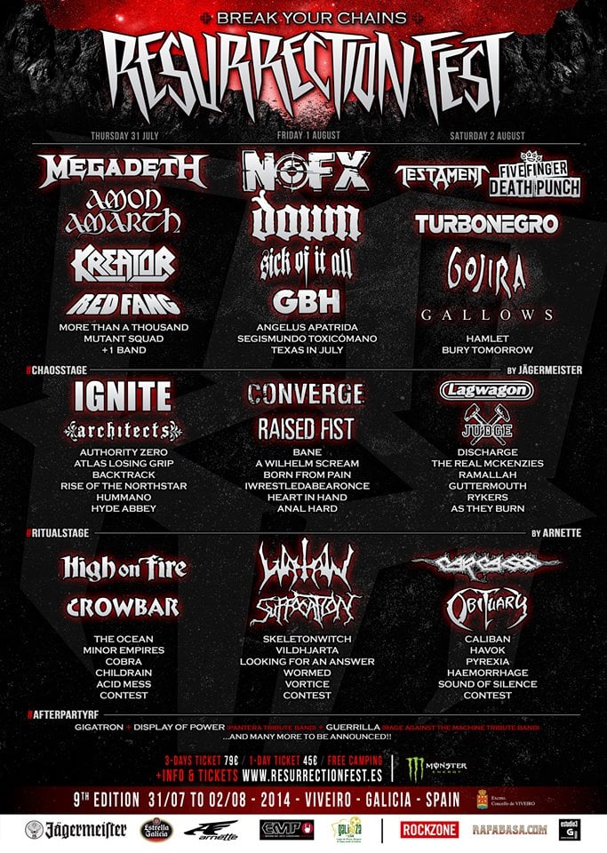 Vídeo oficial del Resurrection Fest 2014