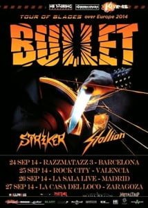 Bullets Tour Poster SP fechas peq