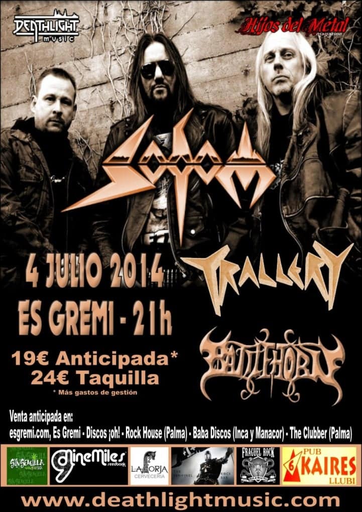 ¡Sodom actúan hoy en Mallorca!