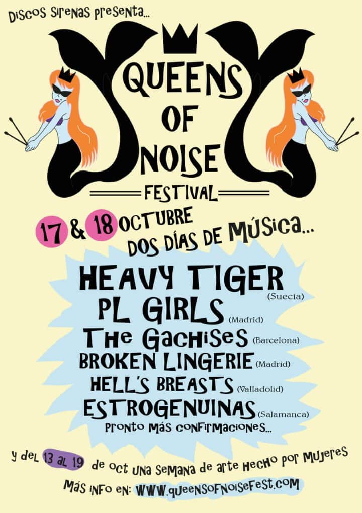 Queens of Noise Festival: ¡Primeras confirmaciones! Arte hecho por mujeres