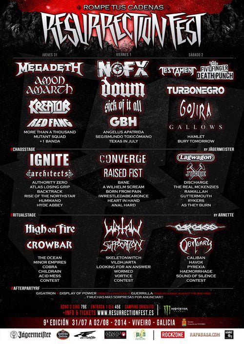 Más información sobre el Resurrection Fest 2014: ¡Quedan horas!