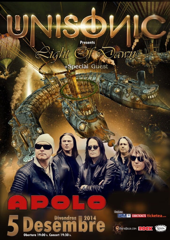 Unisonic de gira por España en diciembre