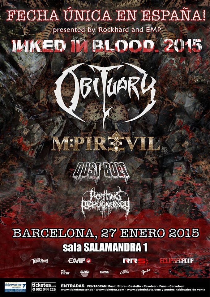 ¡Fecha única de Obituary en España!