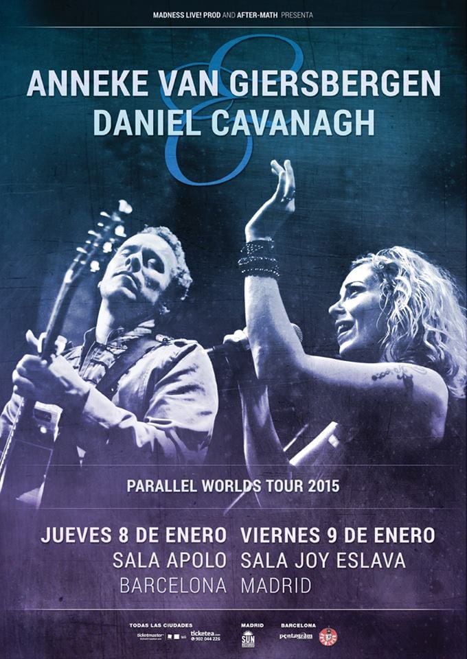 Anneke Van Giersbergen y Daniel Cavanagh juntos de gira en España