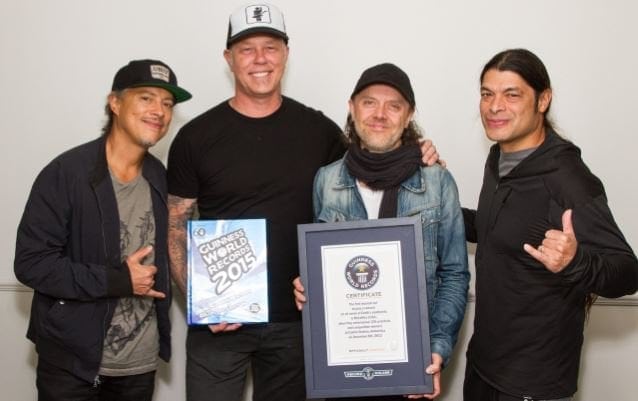 Metallica estarán presentes en la próxima edición del libro Guinness