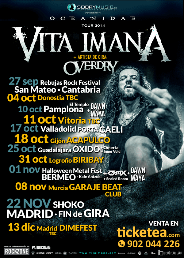 Vita Imana anuncian las últimas fechas del "Oceanidae Tour"