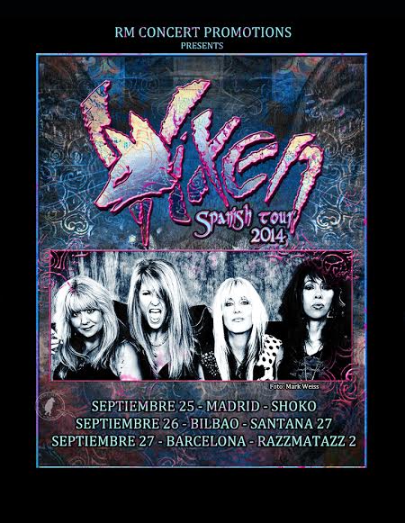 Recordatorio: gira de Vixen por España