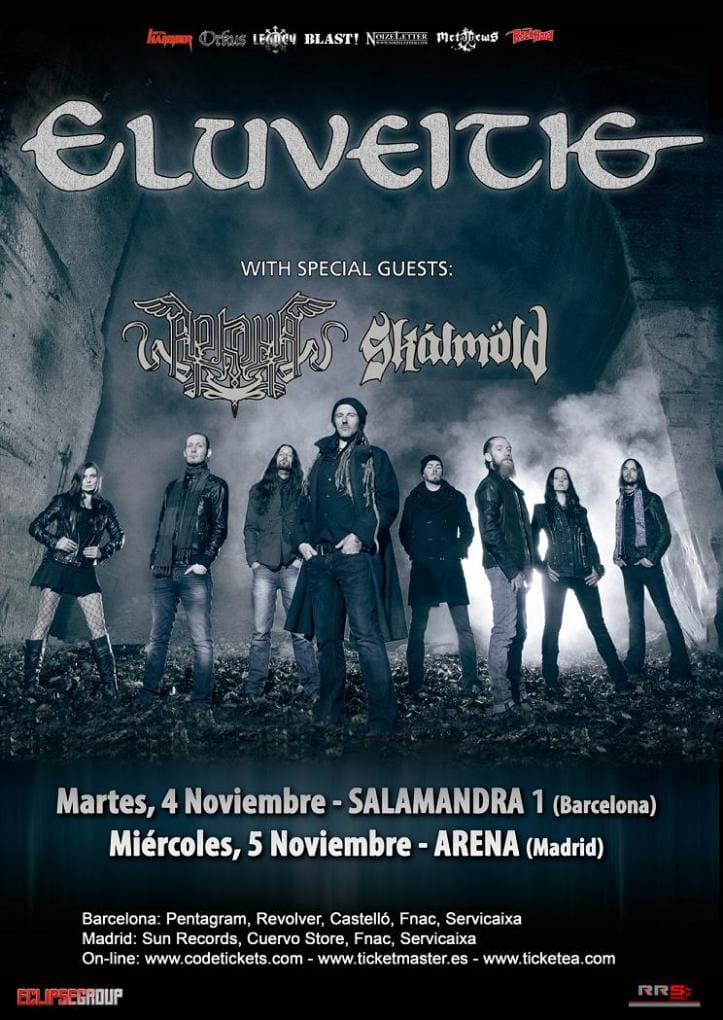 Se acerca la gira pagan viking folk del año: Eluveitie, Arkona y Skálmöld