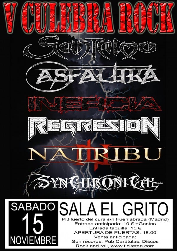 Cartel de la quinta edición del Culebra Rock