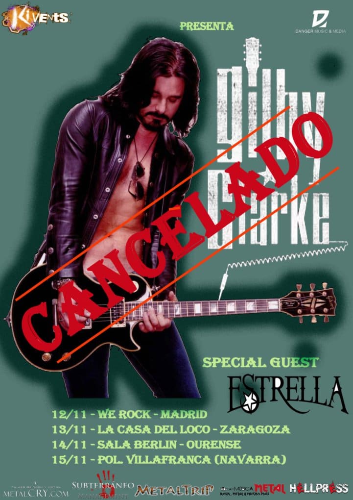 Se cancela la gira española de Gilby Clarke