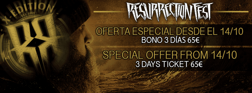 Primeras entradas para el Resurrection Fest 2015 y próximo anuncio de bandas