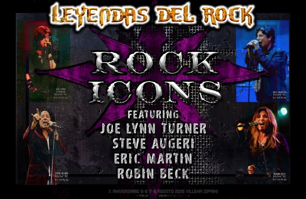 Leyendas del Rock confirma a "Rock Icons" para su próxima edición: Joe Lynn Turner, Eric Martin, Steve Augeri y Robin Beck