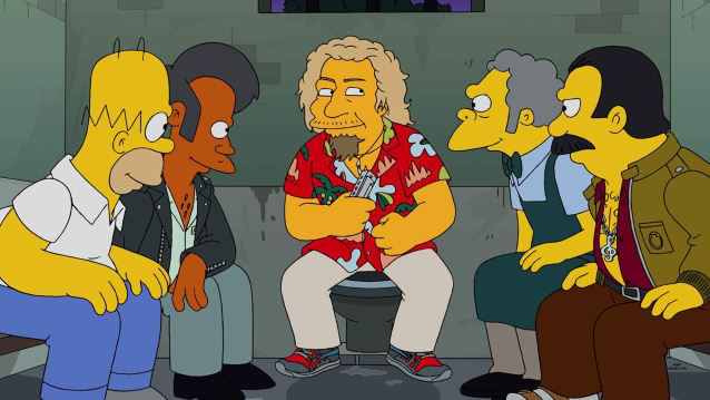 The Simpsons contará en su próximo episodio con un invitado muy especial: Sammy Hagar