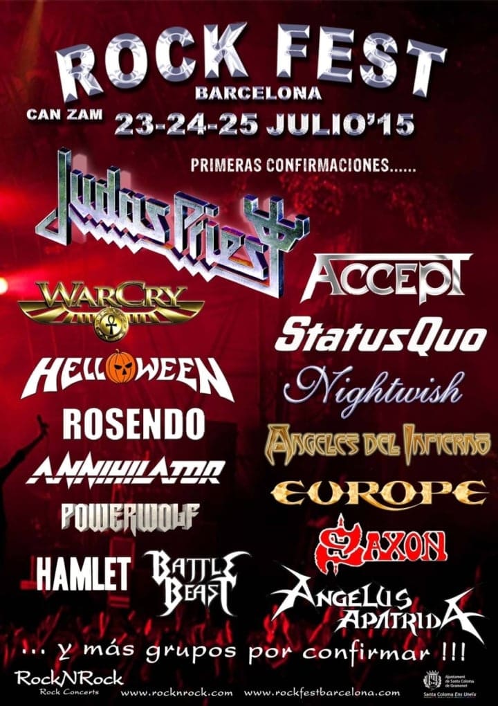 Tres nuevas bandas al Rock Fest Barcelona