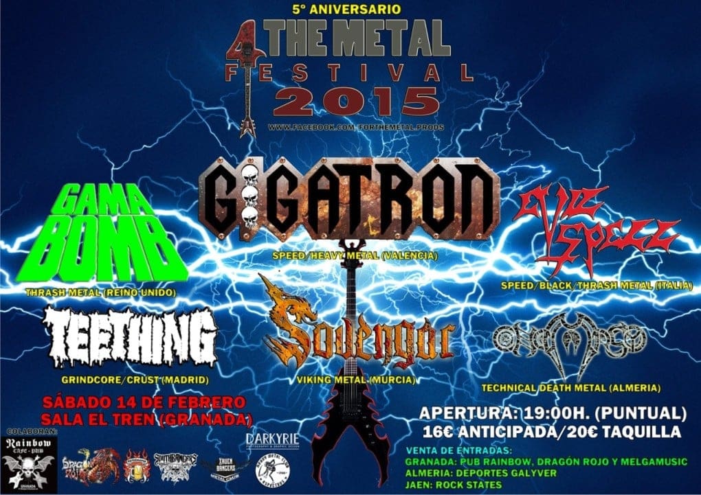 Detalles del 4 The Metal Festival 2015