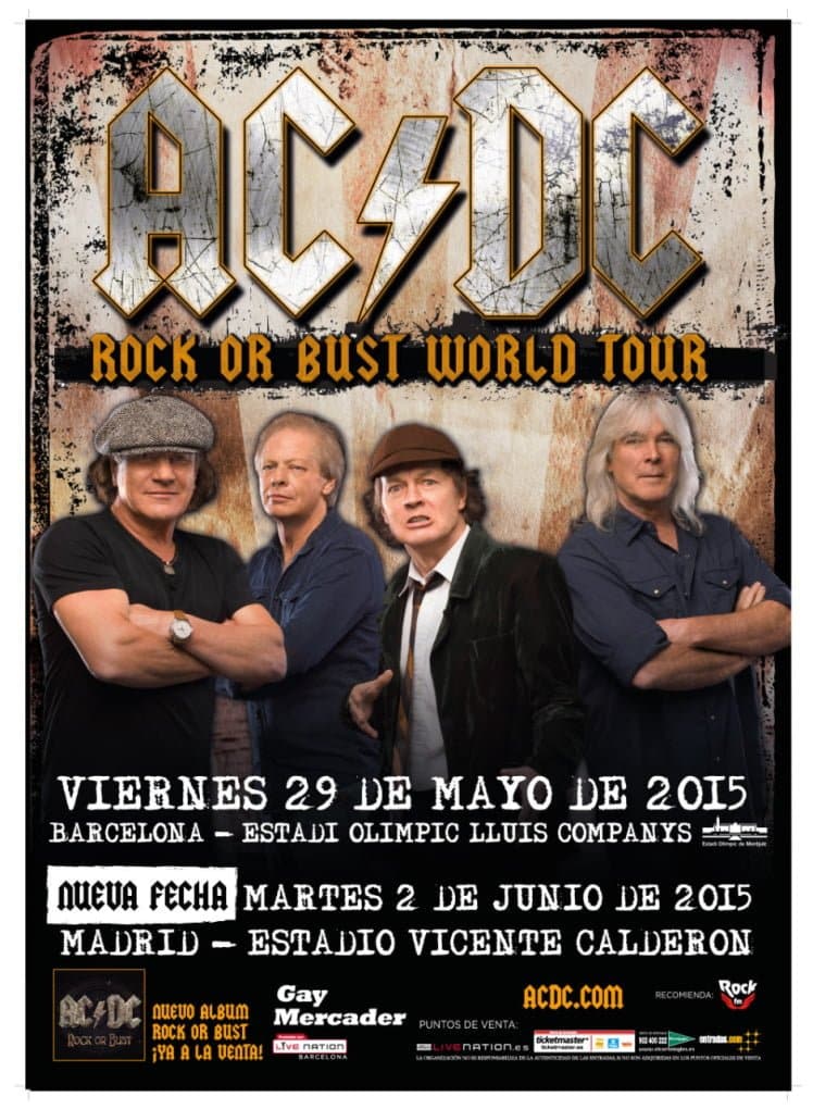 AC/DC agotan Madrid en dos horas. Acceden a una nueva fecha en Madrid y salen las entradas a la venta en unos minutos.