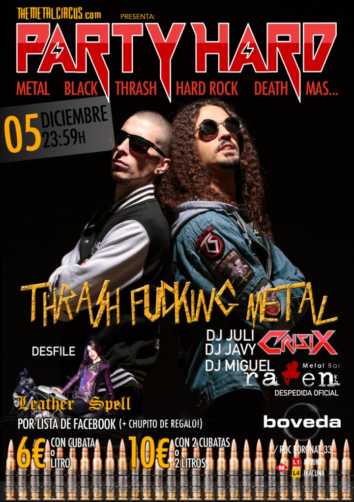 Este viernes: avalancha de Thrash Metal en Barcelona con Party Hard