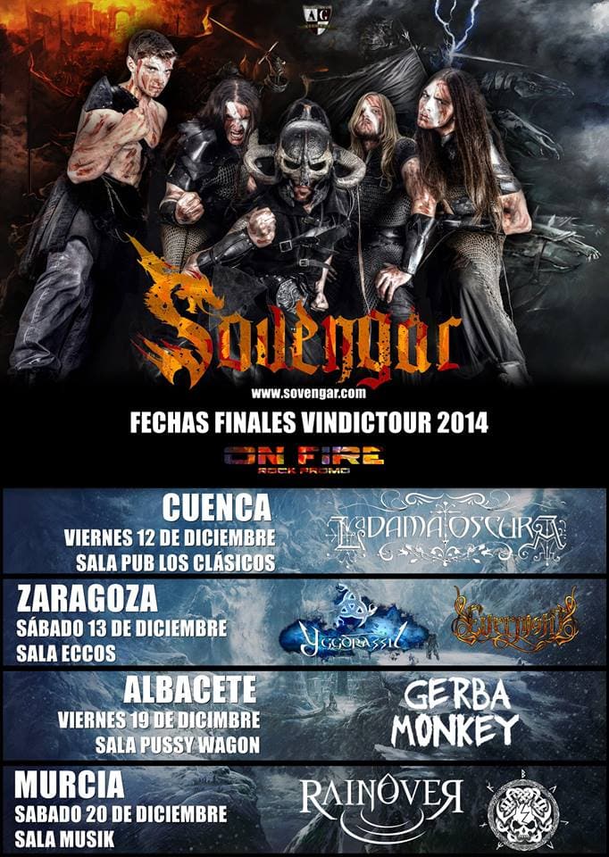 ¡Atentos a los cuatros últimos conciertos de Sovengar de este año!