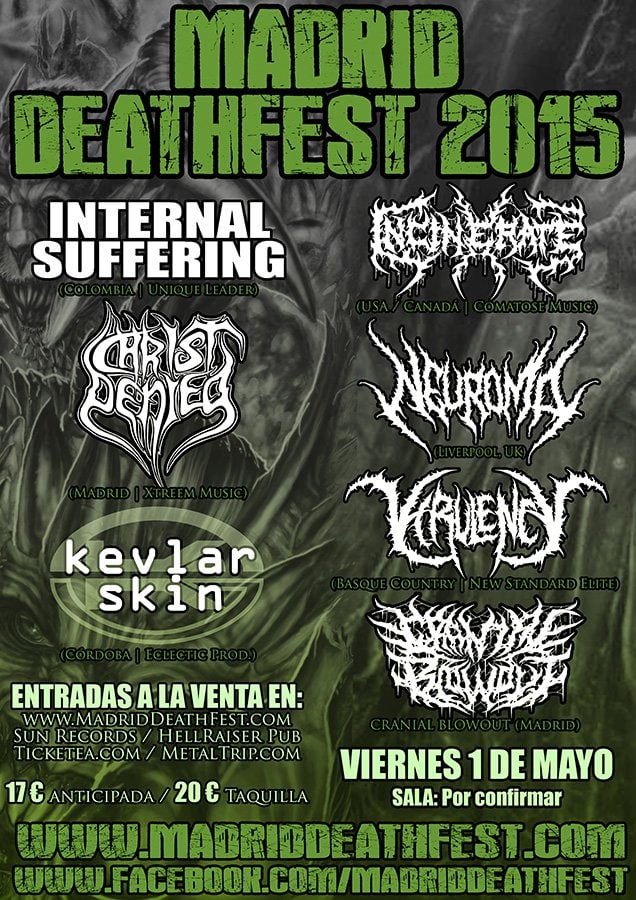 La capital será gobernada por los sonidos más extremos: Madrid DeathFest 2015