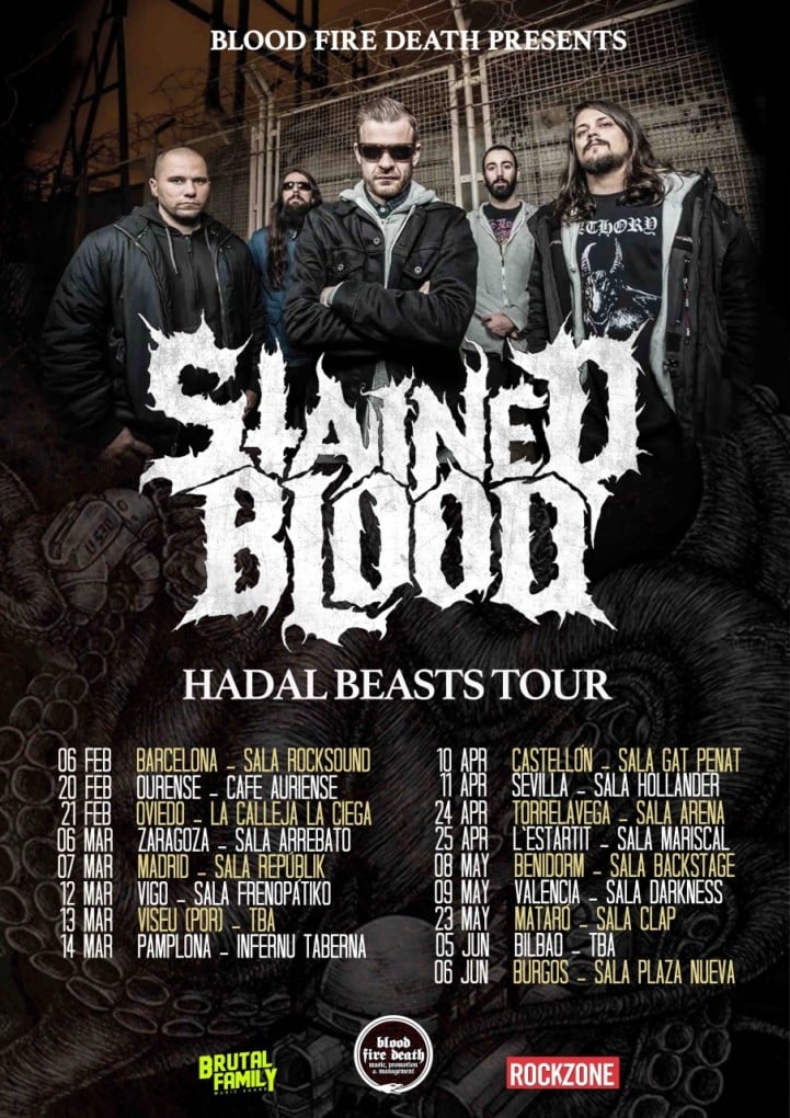 Hadal Beasts Tour: ¡La nueva gira peninsular de Stained Blood!