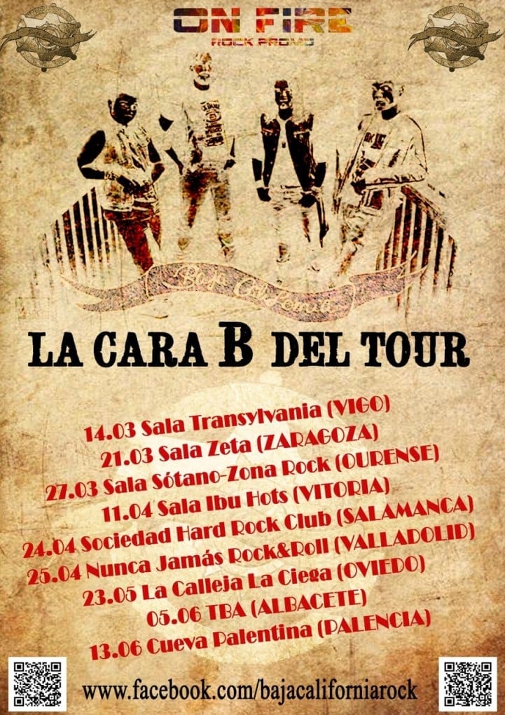 Baja California presentan la gira "La Cara B del Rock"