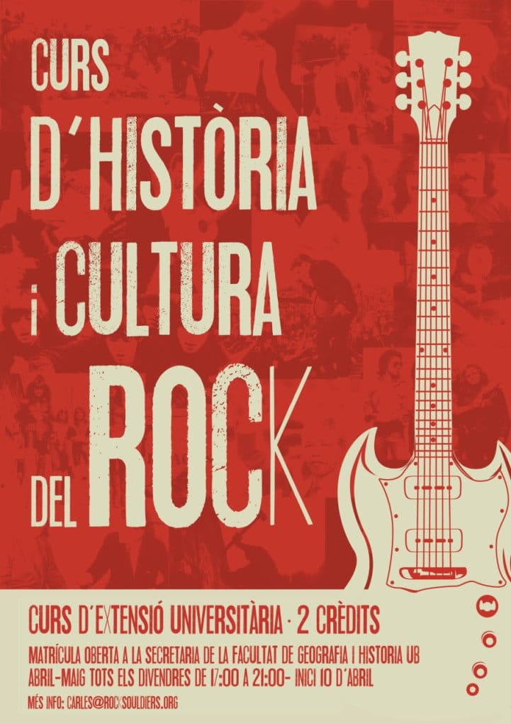 Segundo Curso de Historia y Cultura del Rock a la Universidad de Barcelona