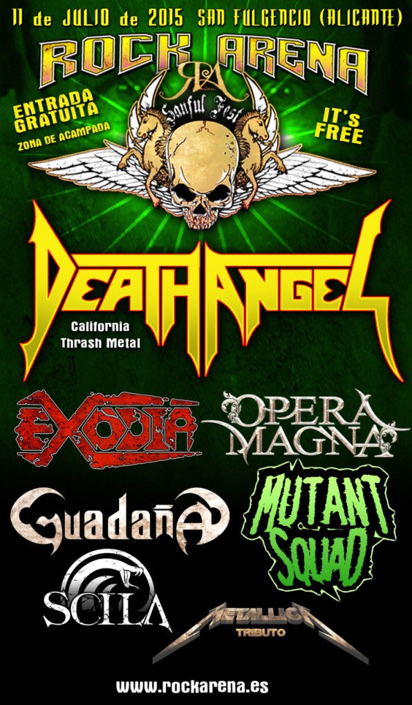 Cartel definitivo del Rock Arena 2015