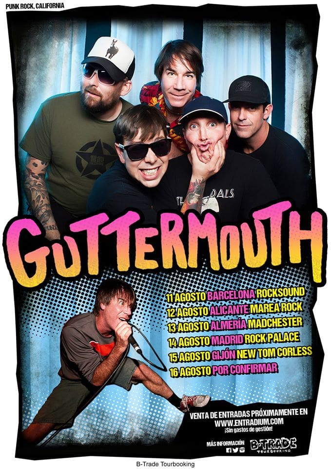 Gira española de Guttermouth en agosto