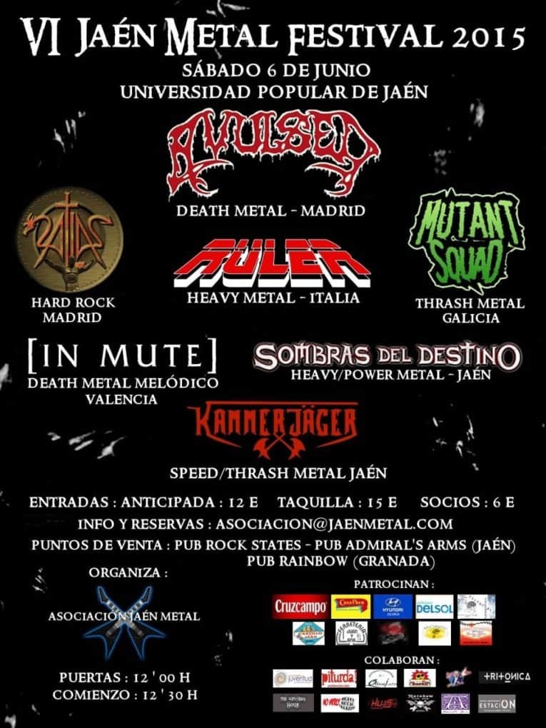 Cartel definitivo del VI Jaén Metal Festival