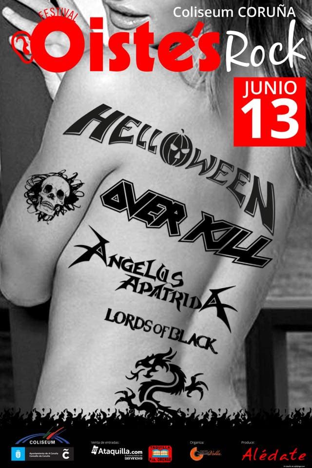 Este fin de semana se celebra el Oiste's Rock con Helloween y Overkill como protagonistas