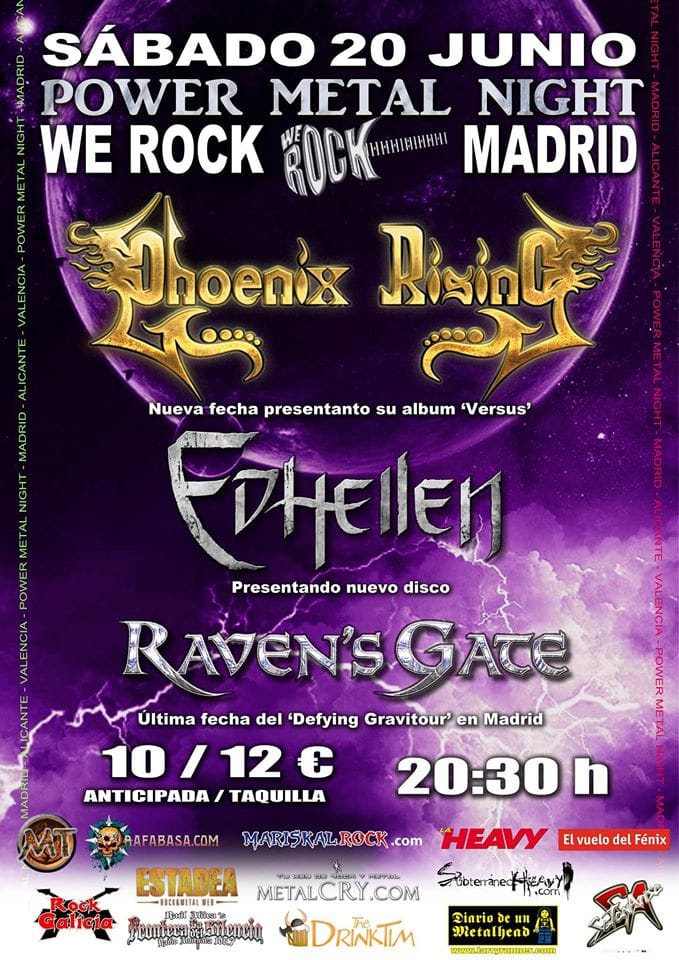 Power Metal Nights en Madrid con Phoenix Rising