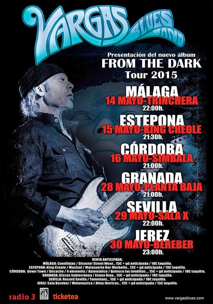 Vargas Blues Band: Gira de presentación de "From The Dark"