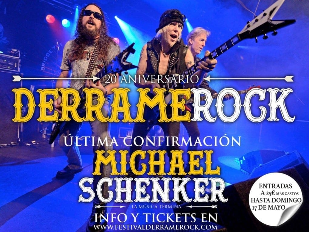 Michael Schenker cierra el cartel del 20 aniversario del Derrame Rock