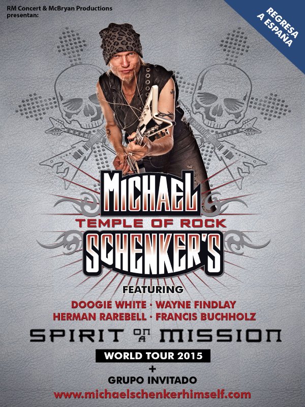 En noviembre regresa Michael Schenker y su banda Temple Of The Rock