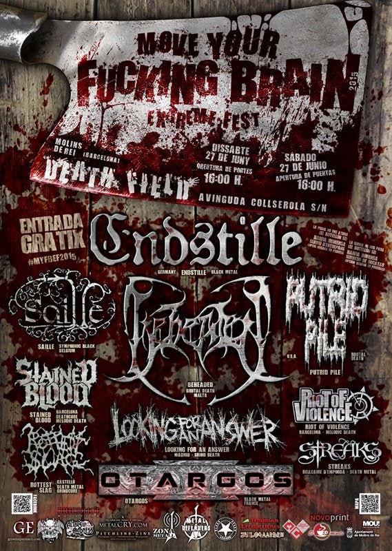 Move Your F*cking Brain Extreme Fest 2015: ¡Cartel Completo y Warm-Up!