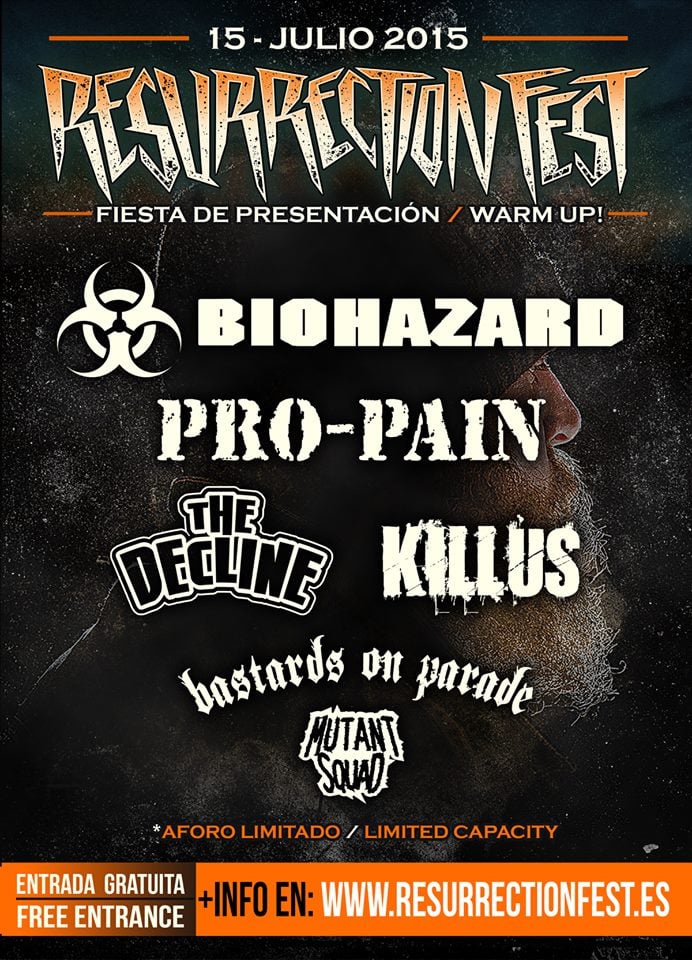 Resurrection Fest: Cartel de los conciertos previos al festival